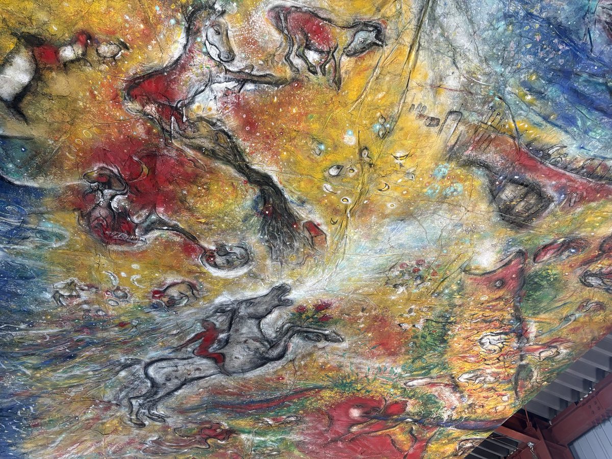 昨日お尋ねした福島県南相馬市小高の、俺たちの伝承館での天井画、藤沢