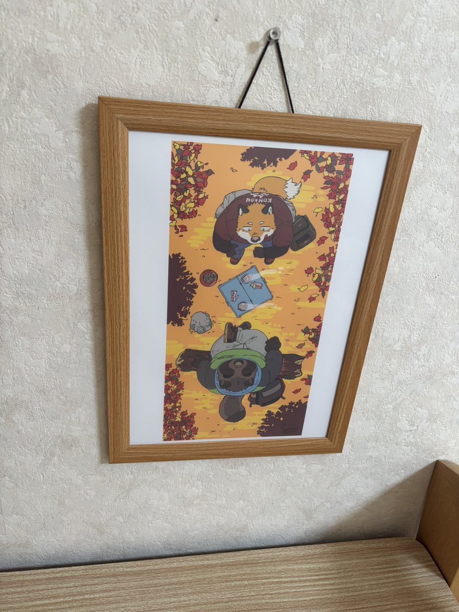 泥水さんの個展でシキの複製原画を全部の季節分買ったので、それぞれの