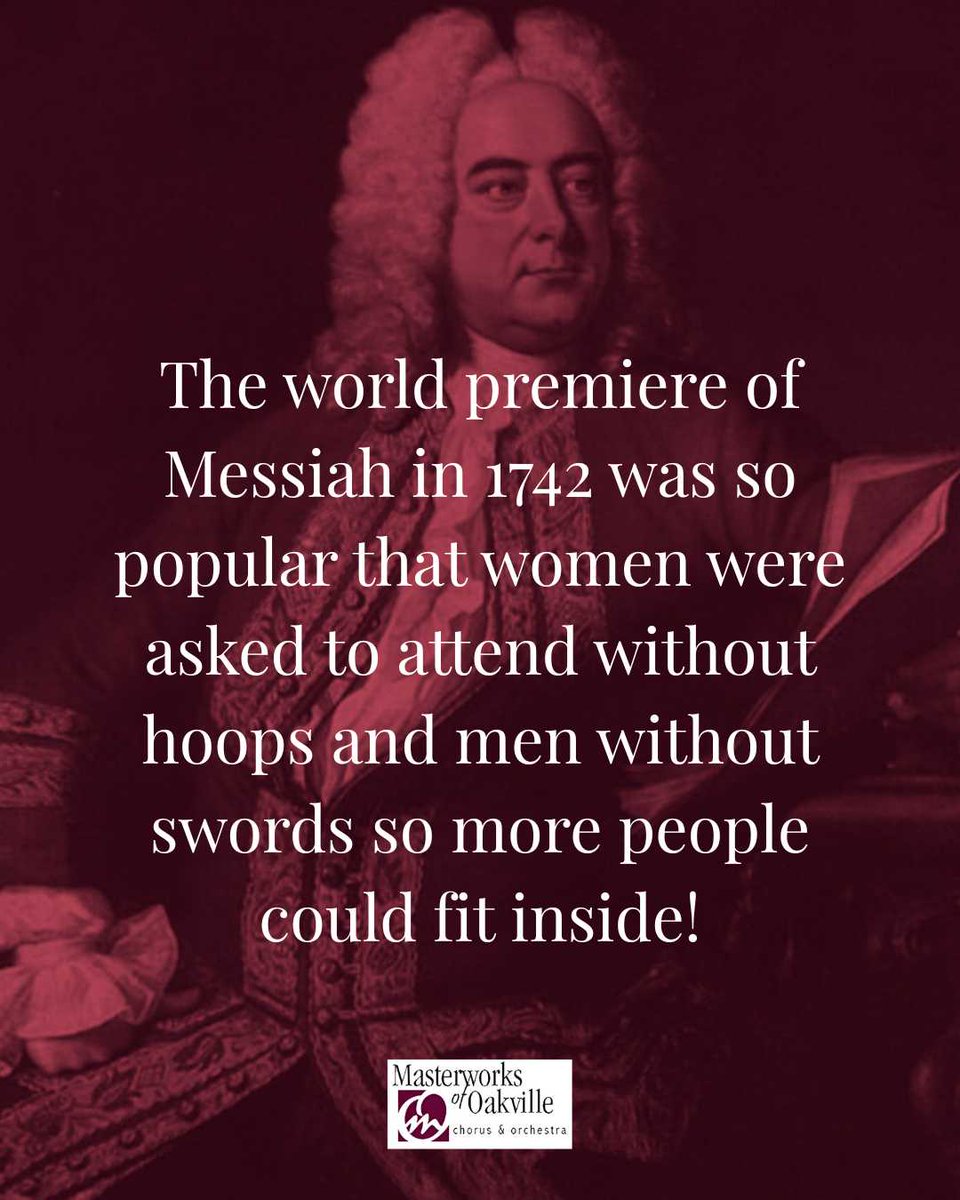 Come and experience one of Handel's most famous and enduring works.

Tickets at masterworksofoakville.ca

#messiah #handel #handelsmessiah #choir
