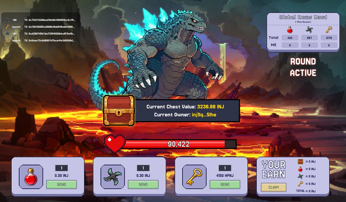 trippykiwi's tweet image. interesting new mini game launched by @HyperNinja_INJ 

KAIJU boss hunt, with a massive 3000+ $INJ reward pool. 

check it out here 
kaiju.hyperninja.io/?referrer=inj1…