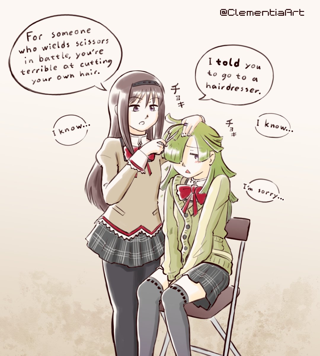 ClementiaArt's tweet image. Homura&apos;s intervention 💇‍♀️ #MadokaMagica #madoka_magica #pmmm #scene0 #HomuraAkemi #MabayuAki #魔法少女まどかマギカ #まどマギ