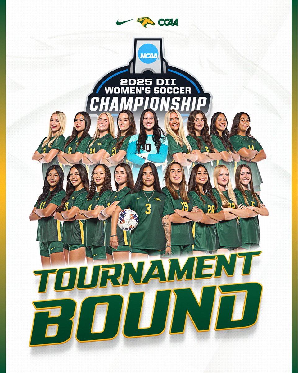 cppbroncos's tweet image. Let’s run it back 😏

Your reigning national champions are back in the NCAA Tournament for the 7th time in program history! 

#WeAreCPP