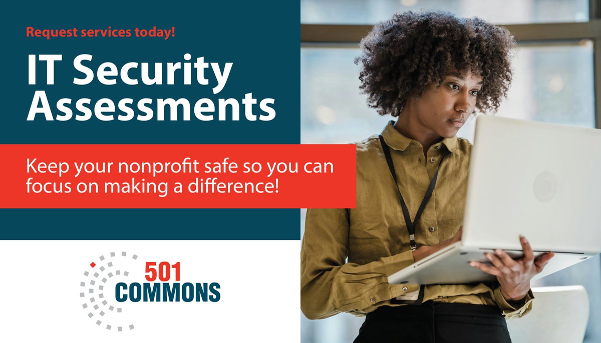 Keeping cybersecurity at the top of mind is crucial for nonprofits of all kinds. Take advantage of our affordable IT Security Assessments to receive a security review of your organization’s computers, data, and network.

#IT #cybersecurity #technology

501commons.org/services/reque…