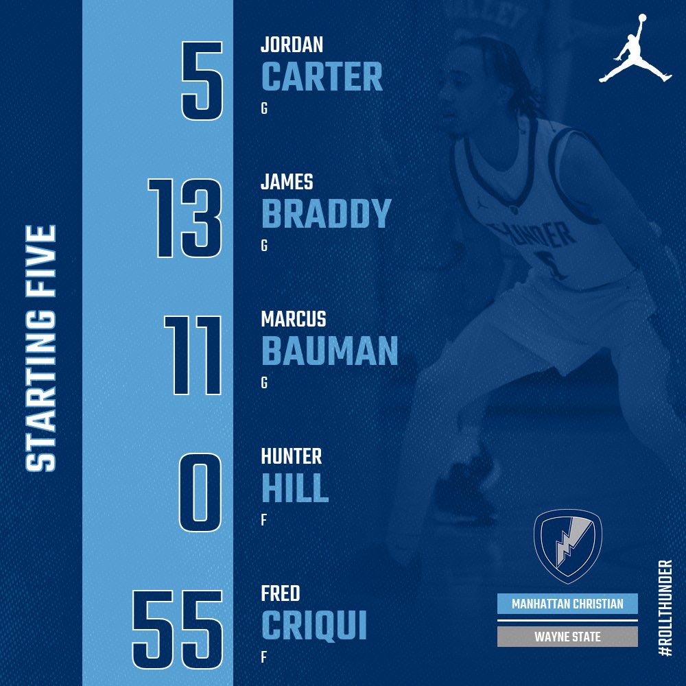 mccmbb's tweet image. Starting 5️⃣ for our exhibition against Wayne State! ⛈️🏀

#RollThunder