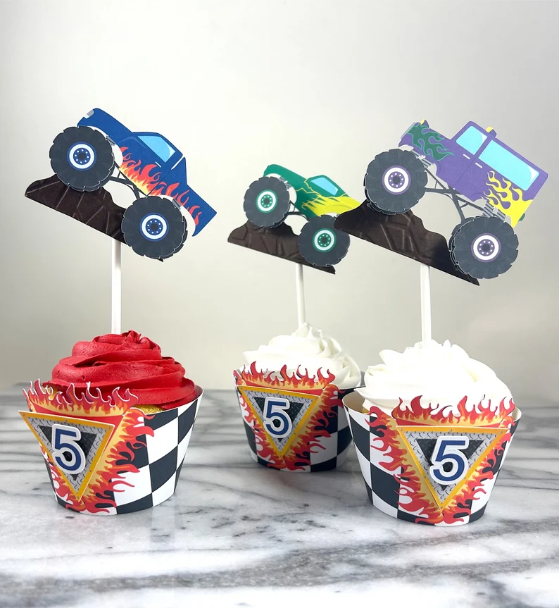 Check this out from Angelica at <a href="/Athyme2beecomfo/">Angelica</a> and her shop on #Etsy

Monster Truck Cupcake Toppers &amp; Wrappers: Wobbling Wheels, Set of 12
etsy.com/listing/173456…

#partysupplies #starseller #etsyshop #handmade #papercraft