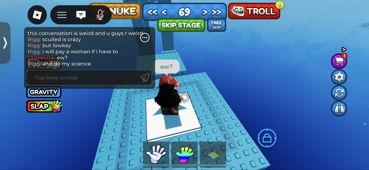 LazyHoneyPeach's tweet image. @Roblox  you guys suck at going over reports and I get banned for saying ‘no’ and ‘💀’ like yall really suck at this, do better. No wonder why yall getting sued
#roblox #freeschlep