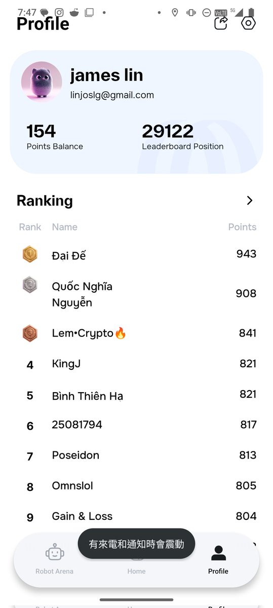 每天持續在走路，開車累積積分，總算先進入前30k，這是場馬拉松，就看誰能堅持下去。
<a href="/openmind_agi/">OpenMind</a>