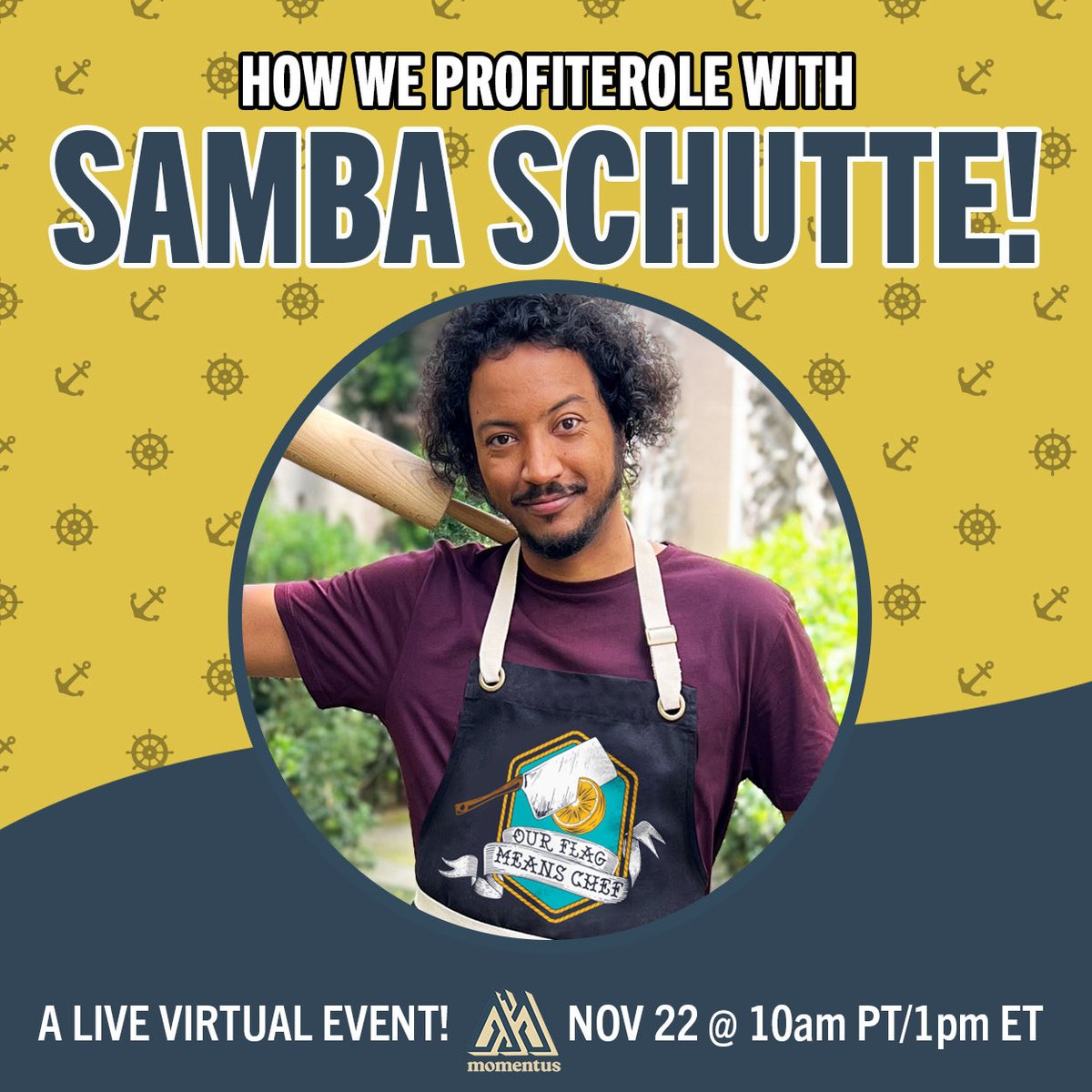 sambaschutte's tweet image. Join me this Saturday for yet another baking class!👨🏾‍🍳I’ll teach you to bake my classic profiteroles🤌🏾 And maybe share some #OFMD and #Pluribus gossip🕺🏽No baking experience required, chaos guaranteed! To benefit @FeedingAmerica🙏🏾 Can’t wait, see you then!❤️
shopstands.com/collections/pi…