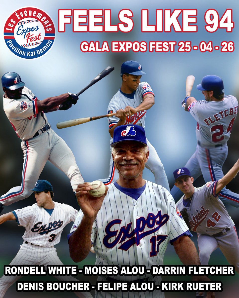 Voici nos 6 nouveaux invités au gala.
🚨13 décembre, 10h, les billets pour notre gala <a href="/ExposFest/">Expos Fest ⚾️🎗️</a> seront mis en vente. 
Exposfest.com
🔥Here are our 6 new Gala guests. 
🚨December 13, 10 am, our #ExposFest Gala tickets will go on sale.