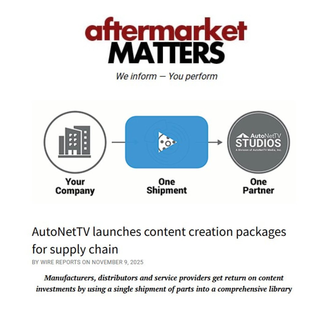 AutoNetTVSTUDIO's tweet image. Have you read about our Supplier Packages on @AfterMktMatters yet?
👀⤵️

hubs.li/Q03TlMbF0