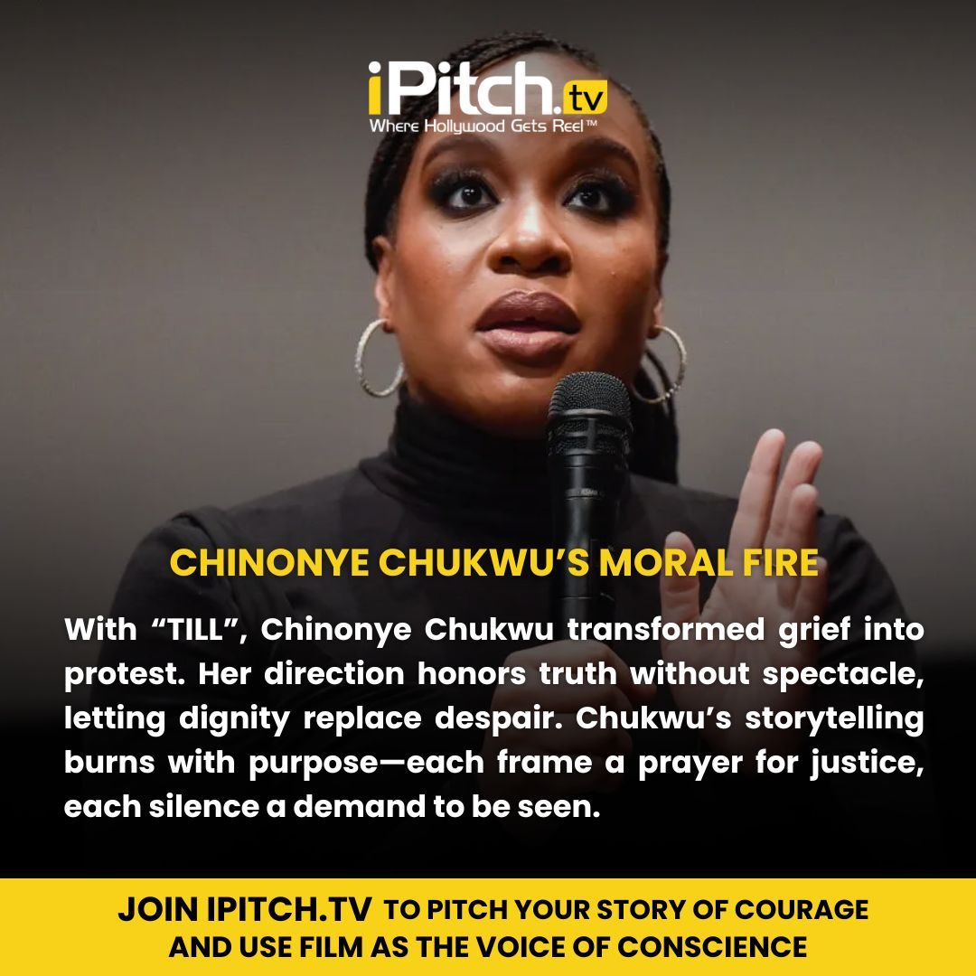 Chinonye Chukwu transforms grief into protest and turns filmmaking into an act of conscience. Share your story of courage on iPitch.tv and let justice guide your art.

#ChinonyeChukwu #Till #iPitch #Storytelling #FilmForJustice #CreativePurpose