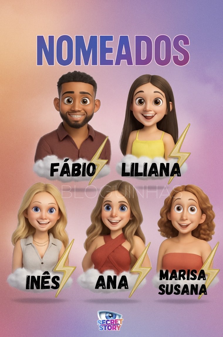 bloguinhas's tweet image. SECRET STORY 9
Nomeados desta semana.
#sstvi #ss9 #sstvi9 #bloguinhas