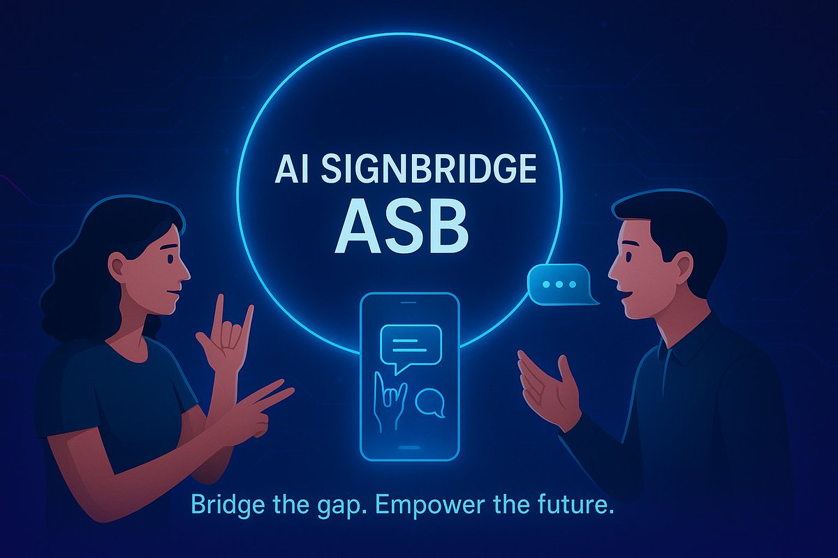 TAPsidrachain's tweet image. 💡 Every breakthrough starts with a bridge — and AI SignBridge is ours.
Blending empathy with intelligence, we’re creating a world where every gesture speaks louder than words. 🌍🤖

Built with the power of TAP, this is communication—reimagined.
🔗 sidrastart.com/project/8f29f8…

#ASB