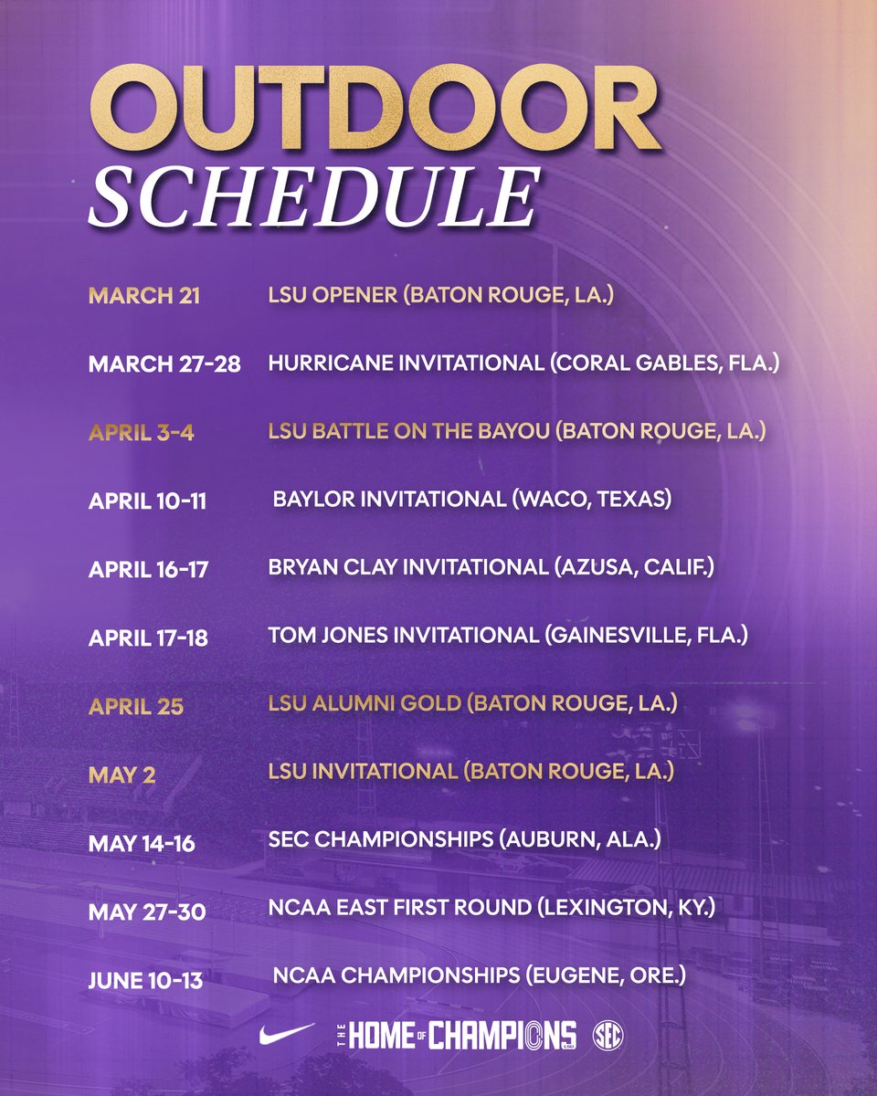 LSU Track & Field tweet media