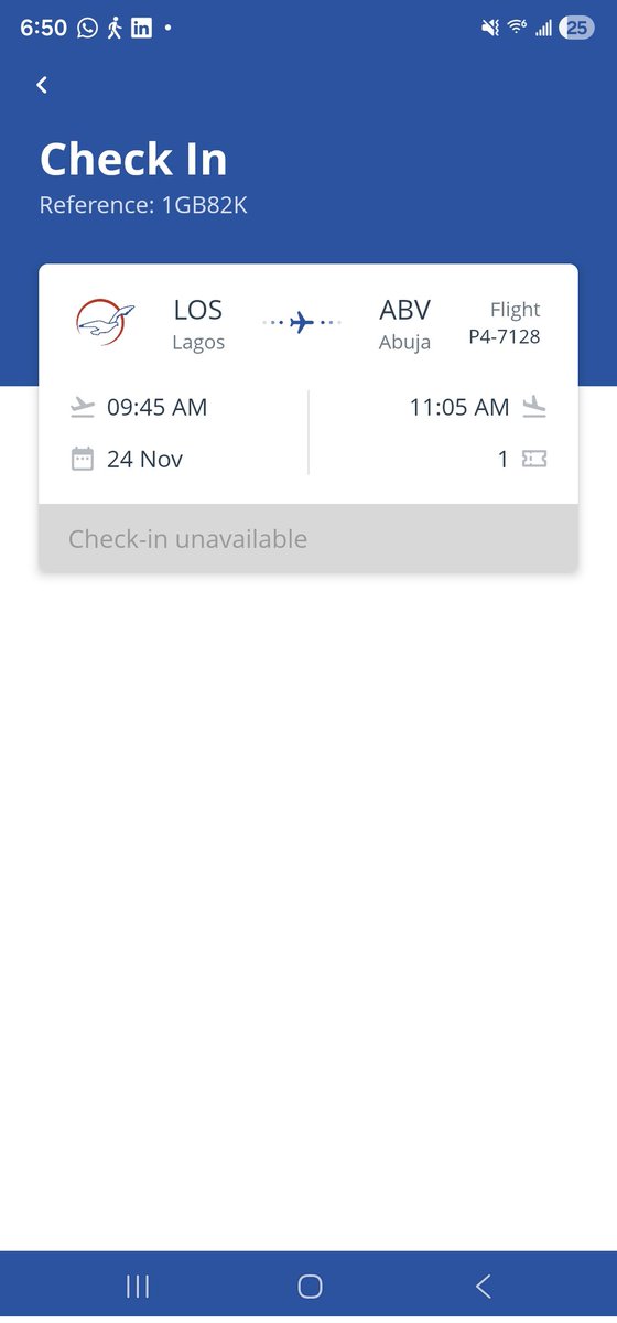 G81D0001's tweet photo. @flyairpeace,
I booked a 9:45am ticket for November 24 however, I was issued a 5:45pm ticket and asked to pay extra N20000 to get the ticket I paid for. This is fraudulent, please investigate. 
Cc: @fkeyamo, @cpdncaa https://t.co/3LfuRE7DBp