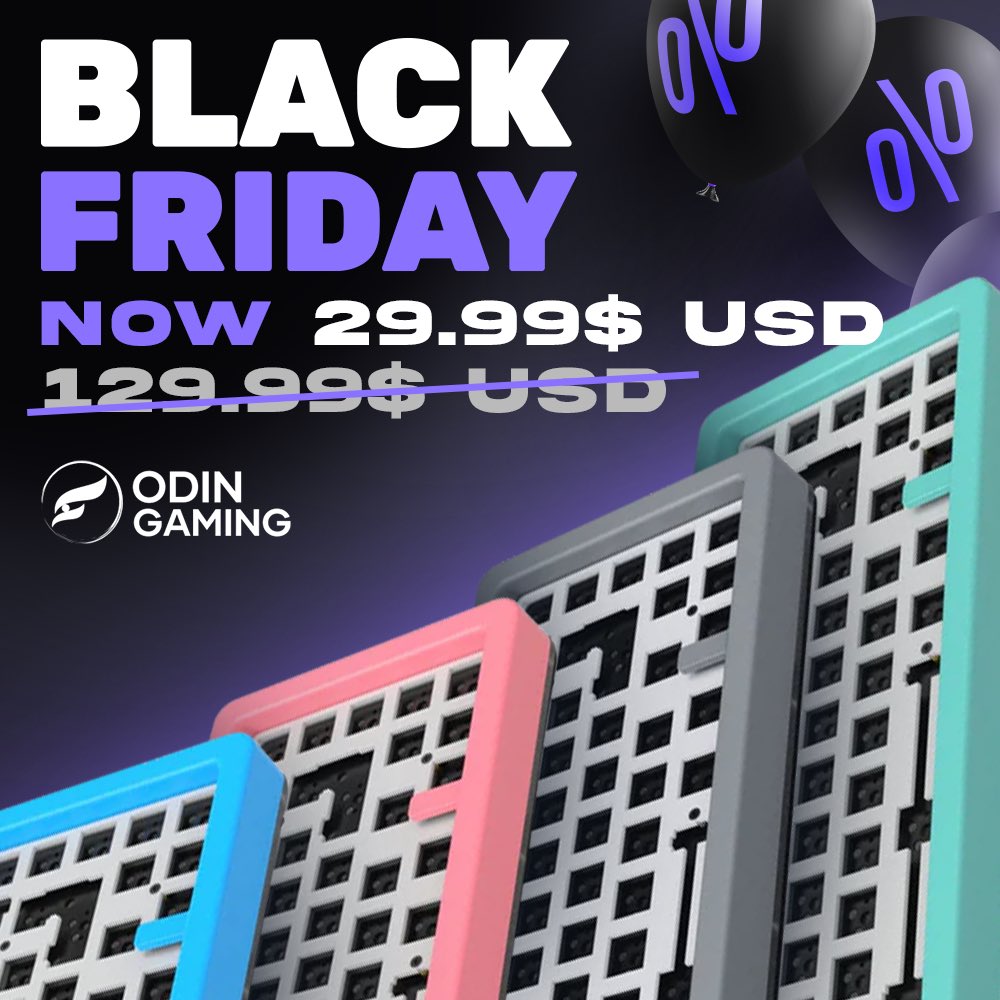 You thought our Black Friday flash deals were crazy?
We're turning it up a notch by dropping the Odin Aurora65 Mechanical Keyboard! 
Upgrade from basic to beast now!

addiceinc.com/collections/bl…