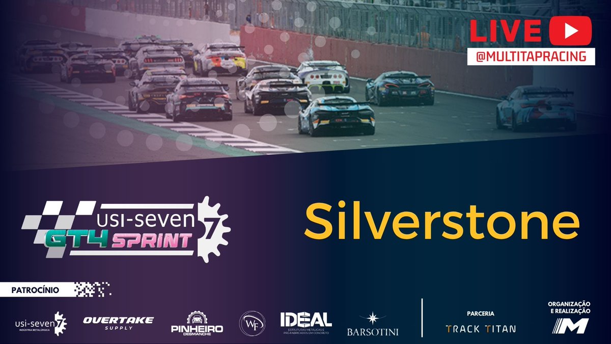 🔴ESTAMOS AO VIVO🔴

Chega mais que a quinta etapa da 🏁USI-SEVEN GT4 Sprint🏁 em Silverstone já começou. Acompanhe nossa transmissão 🔴AO VIVO🔴 com narração de Telmo Camargo🤩.

📆ASSISTA AGORA📆 -  youtube.com/live/za3t-YRq3…

🚦MULTITAP RACING, A CASA DO ACC NOS CONSOLES🚦