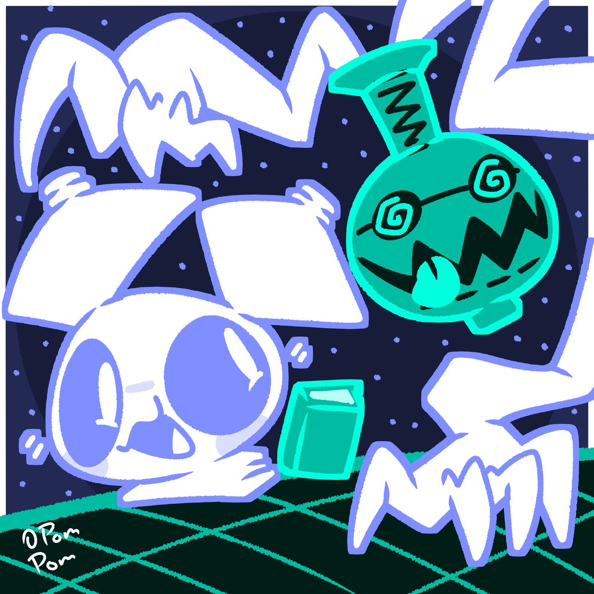 PompomNotes's tweet image. Oops, you&apos;ll have to run to get it back, mwahahaha! 👻✨ 

#originalcharacters #ocs #digitalart #cute