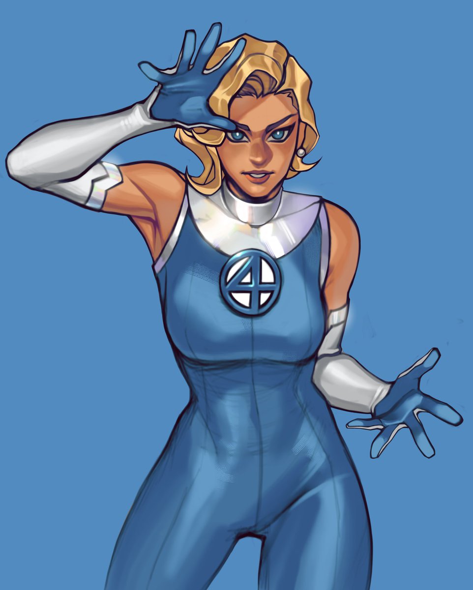 JustFrantic_'s tweet image. Drew @pepedraws Invisible Woman for his DTIYS