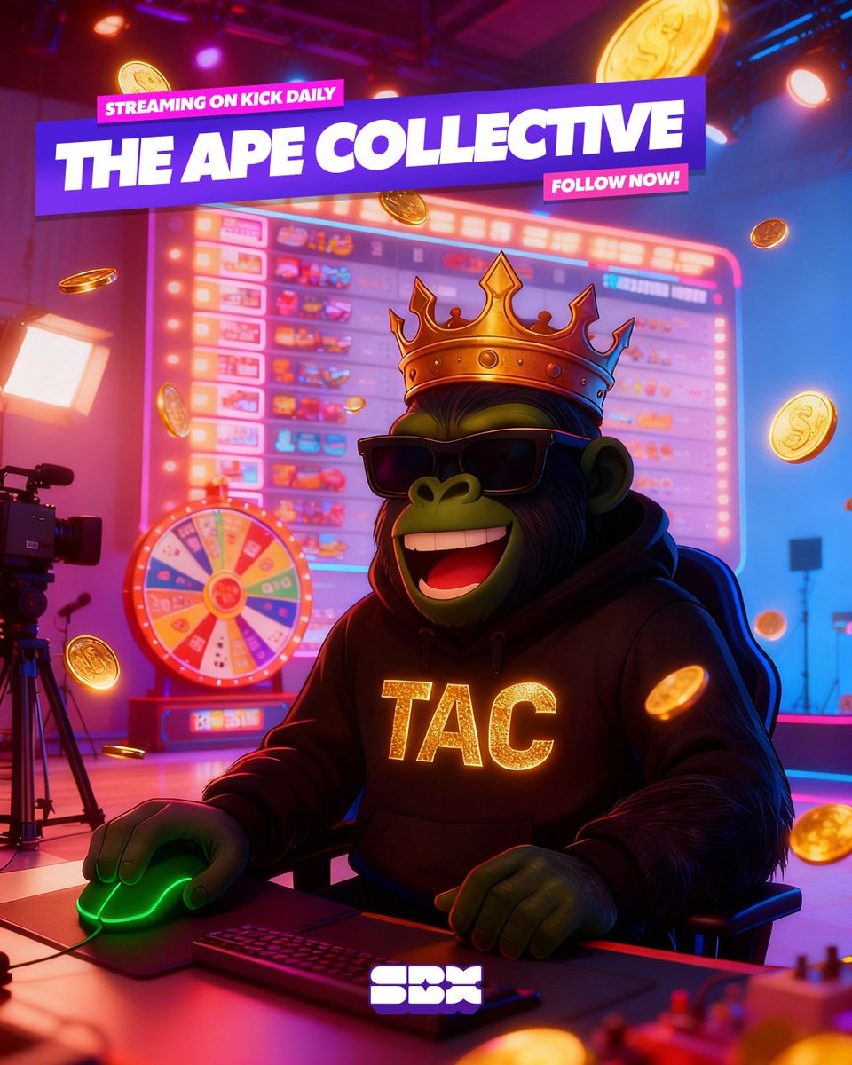 From $500 Leaderboards to Random Giveaways, The @ApeCollective have got it all. They are live streaming on SBX right now. 🎬

Stop what you are doing. Give them a follow on Kick. ✅

Tipping in comments for those who show proof. 😏

Link in our bio. 🔗