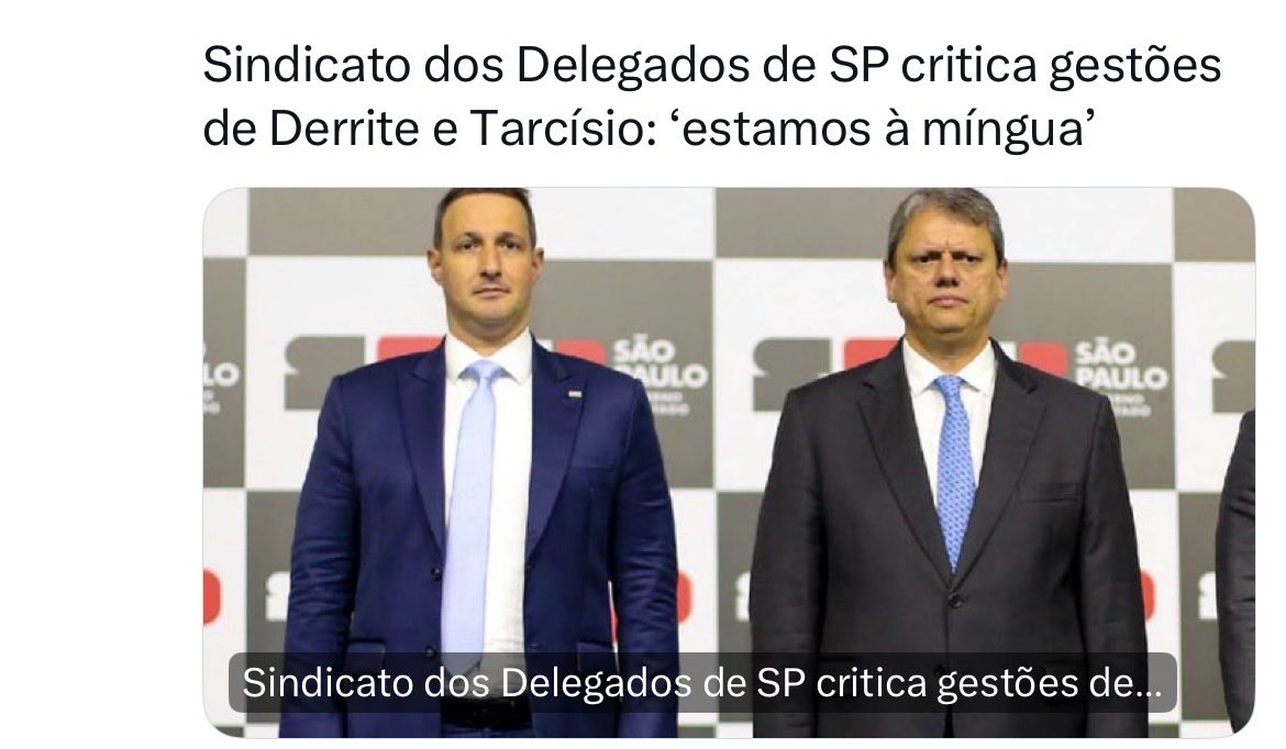 Esses dois pilantras transformaram SP num parque de diversões do PCC, entregaram o estado embrulhado pra presente, agora o Derrite quer repetir o desastre em escala nacional, sabotando a Polícia Federal como se o Brasil fosse propriedade de facções

PF CONTRA BANDIDAGEM MOTTA
