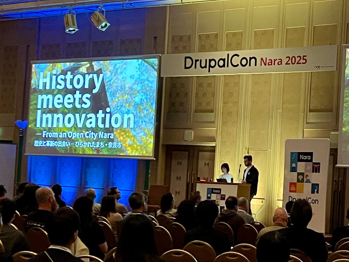 komacchan_t's tweet image. DrupalCon Nara 2025の2日目がスタート
#DrupalConNara #DrupalCon