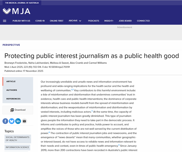 Croakey Services tweet media