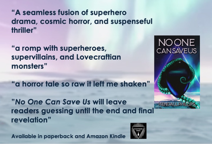 I'm so happy to hear such positive responses to the book I worked on for so long! It is only $2.99 on Kindle - why not take a chance on NO ONE??
a.co/d/2OUzfwa