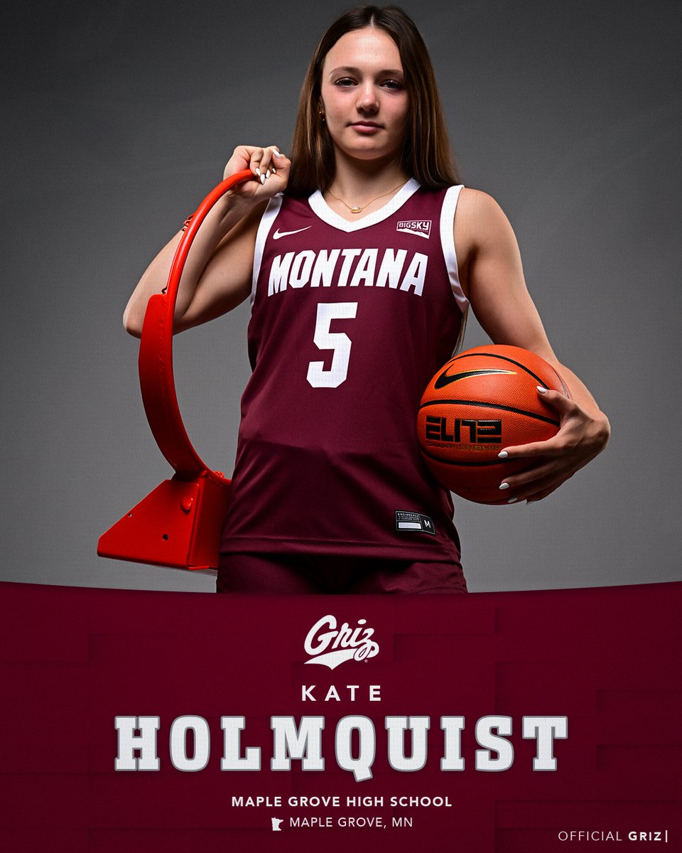 It just keeps getting better. Give a
warm welcome Kate Holmquist! A 5-foot-7 guard from
Maple Grove, Minn. 🐻
