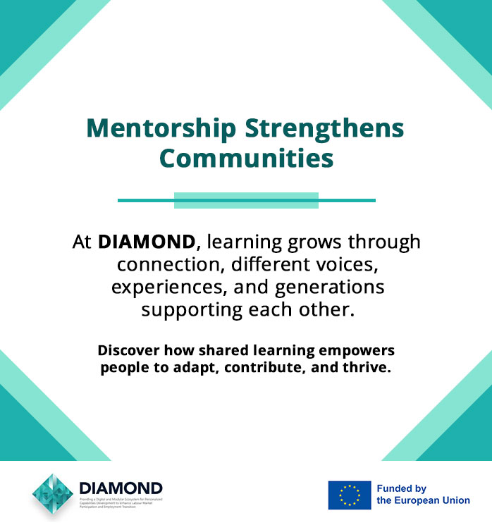 Diamond_Empower's tweet image. 🤝The Power of Mentorship
Mentorship helps people learn with confidence, explore new roles, and feel supported through change.
That’s what we support in @Diamond_Empower - learning that grows through connection.
⇒ diamond-empower.eu
#DIAMONDProject #REA #HorizonEU #EUFunded
