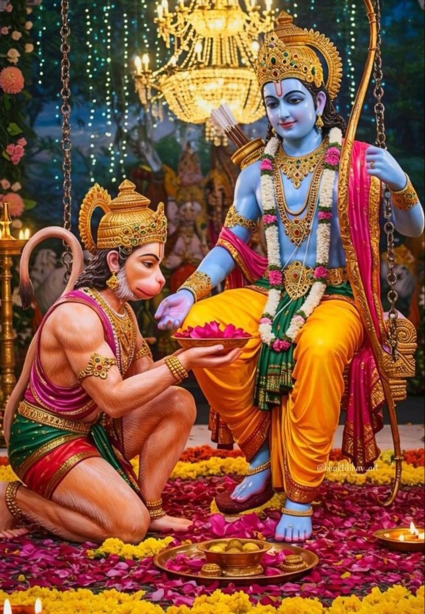 <a href="/BharatMantram/">Bharat Mantram</a> हर प्रभात राममय हो, हर श्वास में रामरस हो—
यही है जीवन का सच्चा सौभाग्य।

"राम प्रेम बिनु दीन बरो, राम प्रेमहि पीन।
रघुबीर कहुँ करहु कृपा, तुलसी ज्यों जल मीन॥"

अर्थात :-
तुलसीदासजी कहते हैं कि वे राम-प्रेम के बिना अत्यन्त दीन हो जाते हैं, और राम-प्रेम से ही तृप्त होते हैं। जैसे