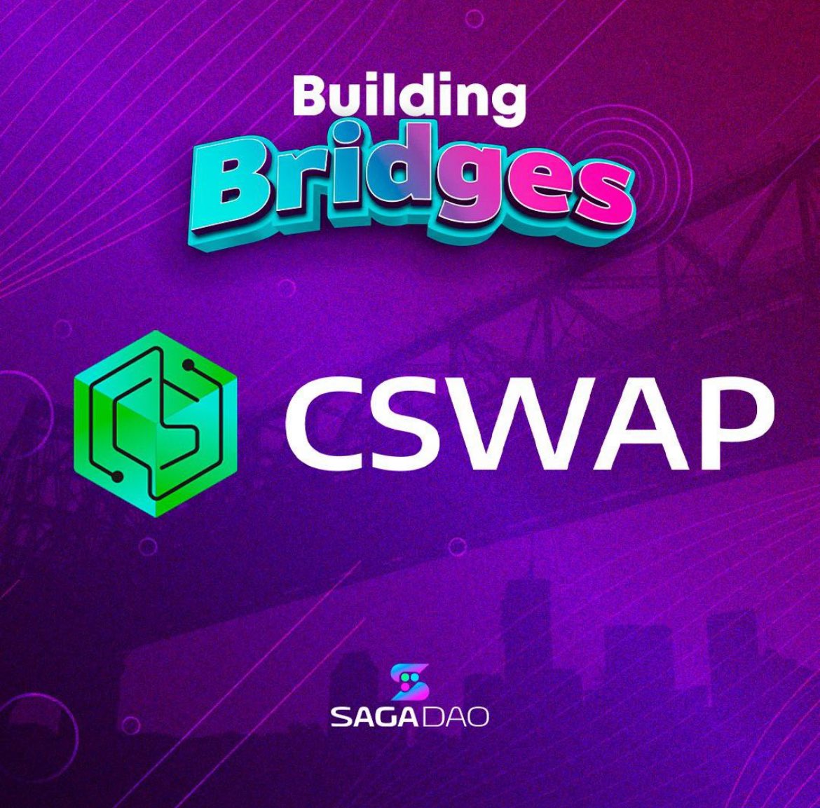 Solana will always be home

But we believe that cross chain pollination is so incredibly important for the growth of Web3 as a whole

Together, we will Pioneer the future 

The SagaDAO x <a href="/CswapDEX/">CSWAP | DEX</a> are building 🫡