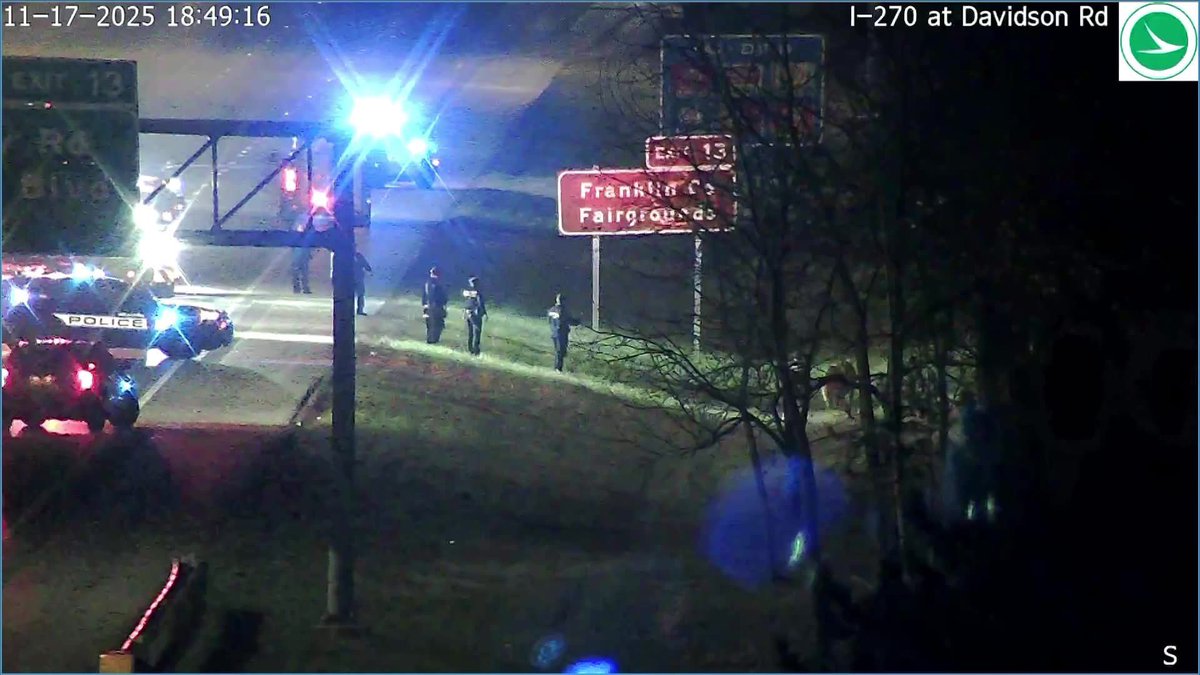 An udderly unexpected situation! 🐮

I-270 southbound is closed at Cemetery Road due to a cow on the loose.🐄

Steer clear of the area and follow OHGO.com for updates!