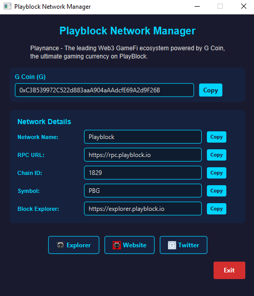 Just finished building a Java app for Playblock, the gaming-focused blockchain.