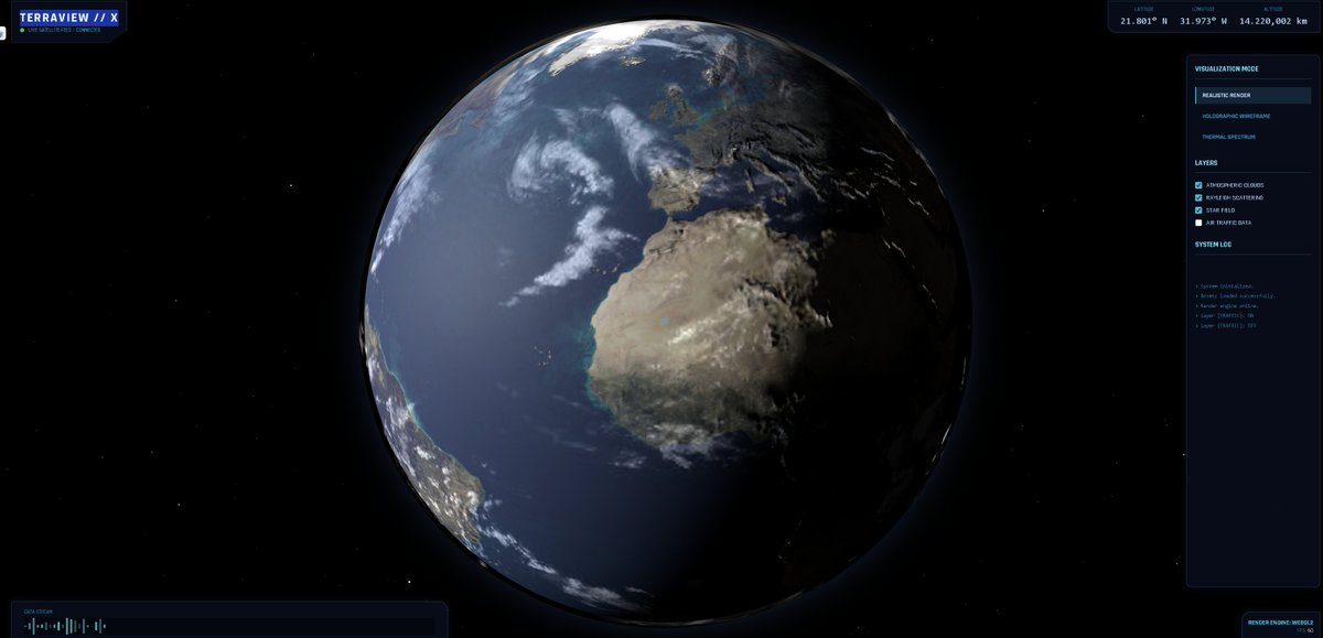 JoeyShenouda's tweet image. Just created this with Gemini 3.0 / riftrunner, mind is blown!

Single prompt: &quot;create an interactive 3D Google Earth killer, something much advancer than Google Earth.&quot; thats all!

Result: shenouda.nl/labs/earth/

Amazing Earth rendering
Day / Night is accurate
etc. check it out