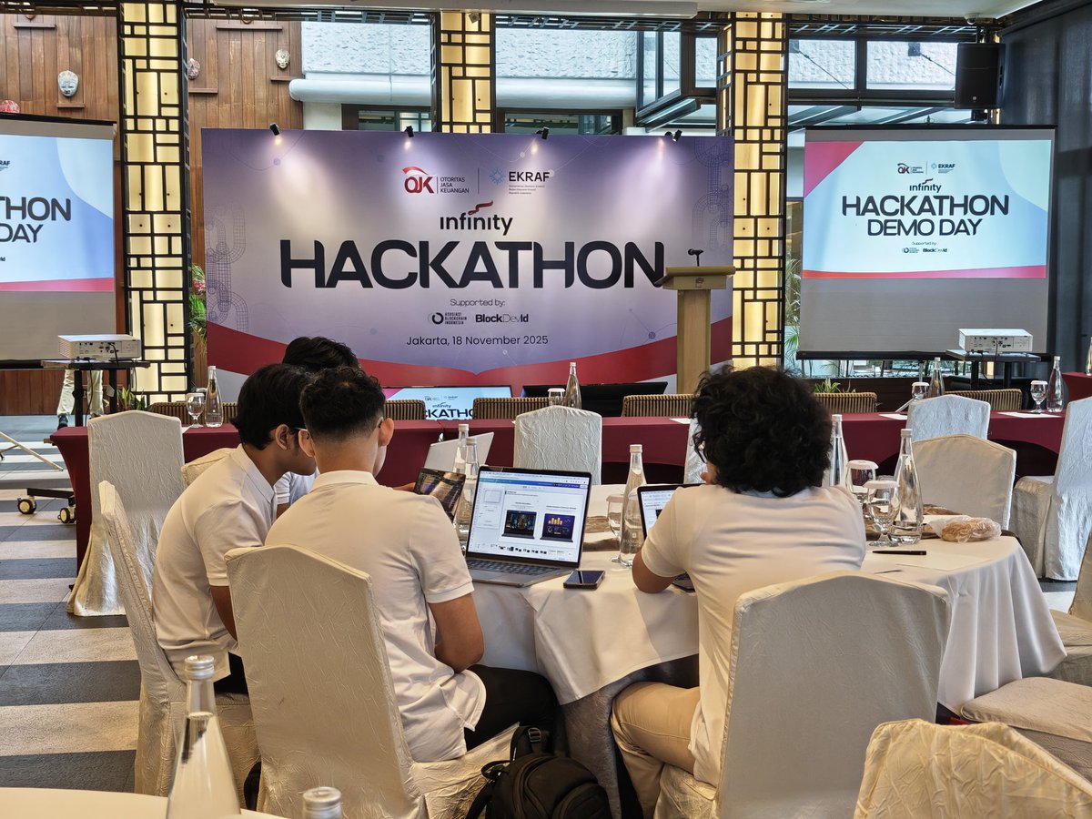 blockdev_id's tweet image. Today&apos;s the day! Demo day Infinity Hackathon by @ojkindonesia &amp;amp; @ekraf_ri 2025