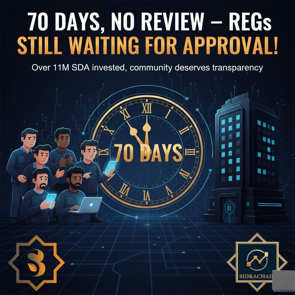 umar_amx's tweet image. 🚨 70 Days Since REGs Global Submission  Still No Review or Approval from @sidrachain Core Team!

It’s been exactly 70 days since REGs Global submitted its application for approval on SIDRA DEX, yet the Sidra Core Team hasn’t reviewed or responded to it.

This delay is causing…