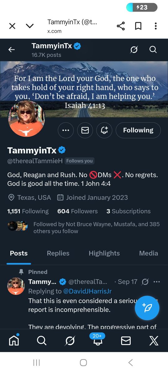 These two accounts are looking for more friends, connects back 
<a href="/therealTammieH/">TammyinTx</a> 
<a href="/TexasJeepGirl13/">TexasJeepGirl</a> 
F&amp;R
💪🫶💯🇺🇸
