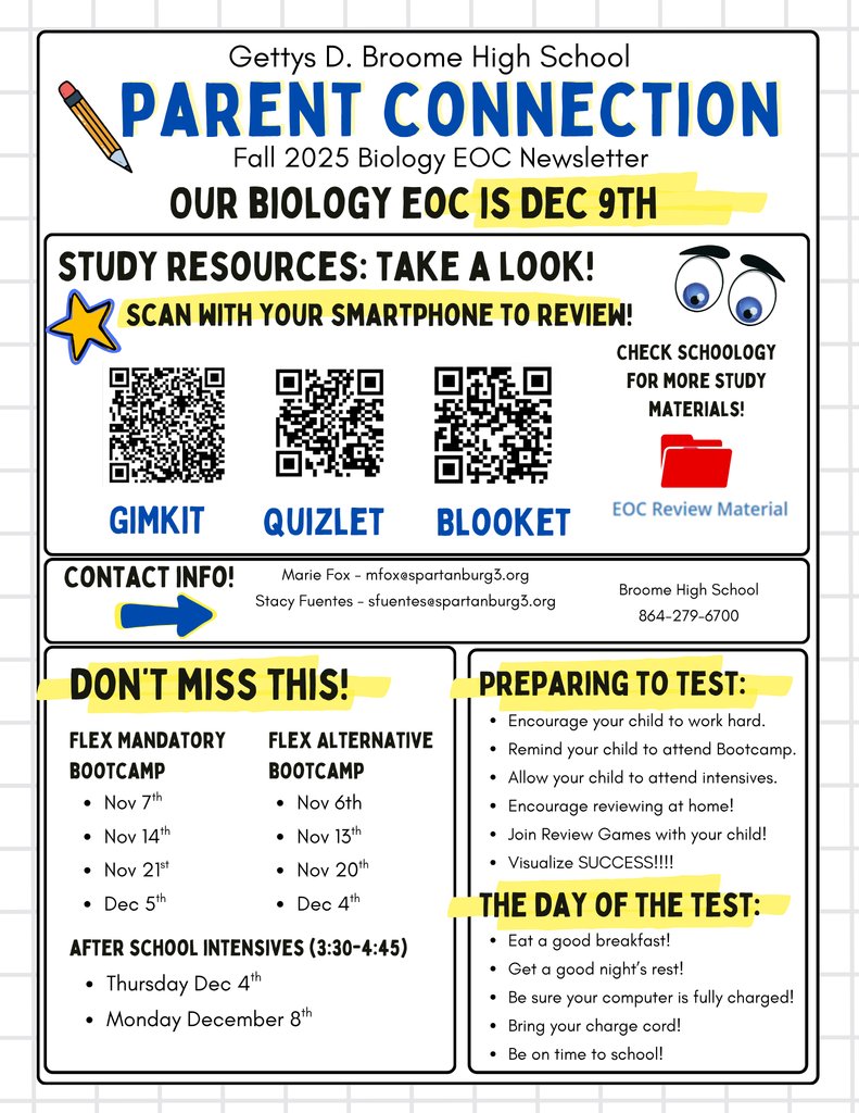 The Biology EOC is December 9th!