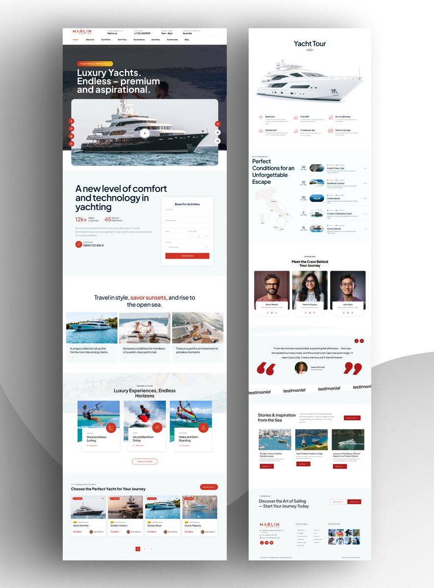 chris_visuals55's tweet image. Yacht &amp;amp; Boat Rental Website ✨
