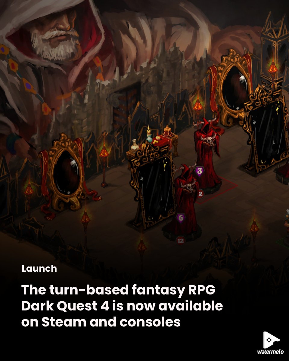 watermelobr's tweet image. Dark Quest 4, the new chapter in Brain Seal’s (@brainseal) acclaimed series, is now available for PC (Steam), PlayStation 4 and 5, Xbox Series X/S, and Nintendo Switch. The title revives the classic spirit of turn-based dungeon crawlers, combining strategic combat, tabletop…