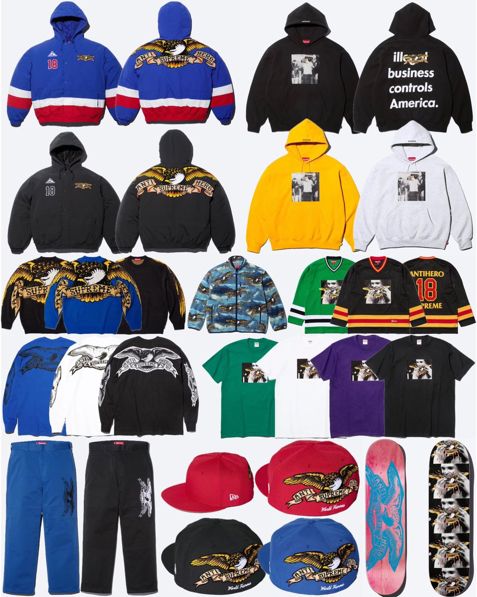 Supreme Week 12 Featuring Anti Hero, Ozzy Osbourne Pieces, GORE