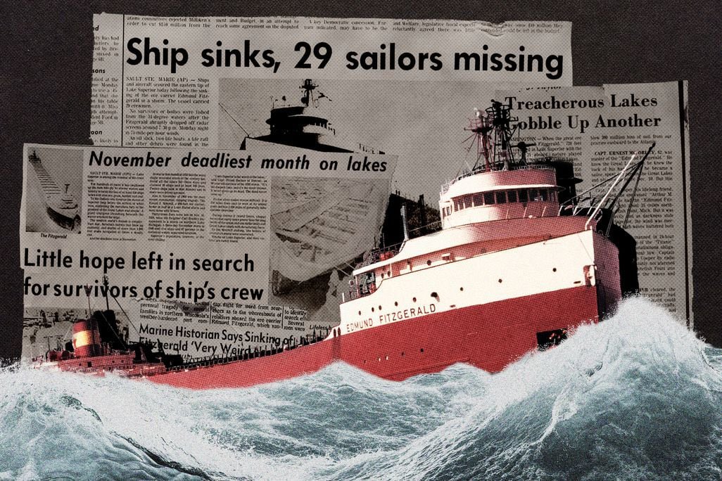 50 years ago today, the SS Edmund Fitzgerald sank in Lake Superior during a violent storm. From 1958-75, this Great Lakes freighter carried iron ore from Duluth to Detroit, Toledo, and other Great Lakes ports. Today, we remember and honor the life and legacy of the 29 souls lost.
