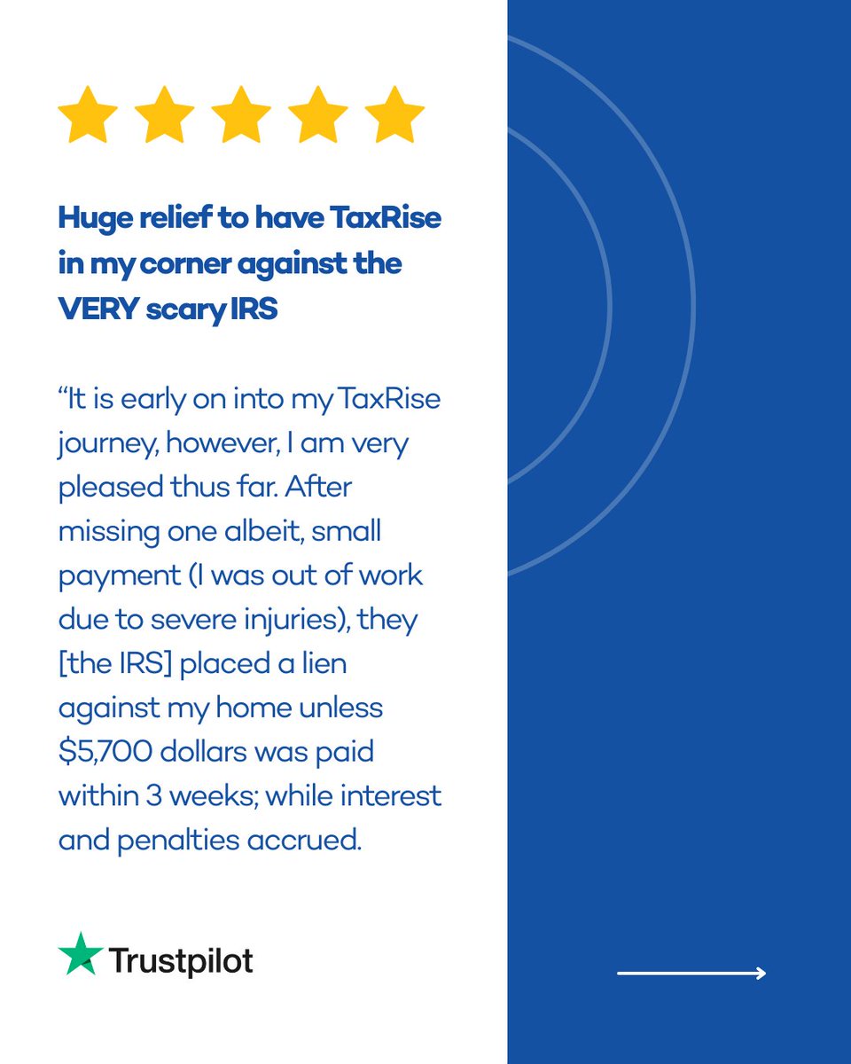 TaxRise's tweet image. At TaxRise, we work towards the best resolution for every client, every time! Read about Holly&apos;s positive experience while working with TaxRise.

#taxrelief #taxresolution #testimonial