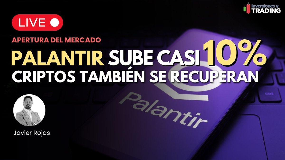 🚨 EN VIVO | Cierre del Mercado Americano 🇺🇸
#Palantir sube casi un 10 % y borra cuatro días de caídas.

Acompaña a Javier Rojas hoy a las 15:30 NY y analiza qué hay detrás de este rebote del mercado.
🔴 En directo en nuestro canal 👉 youtube.com/live/8wlRiuUby…
#Mercados #WallStreet