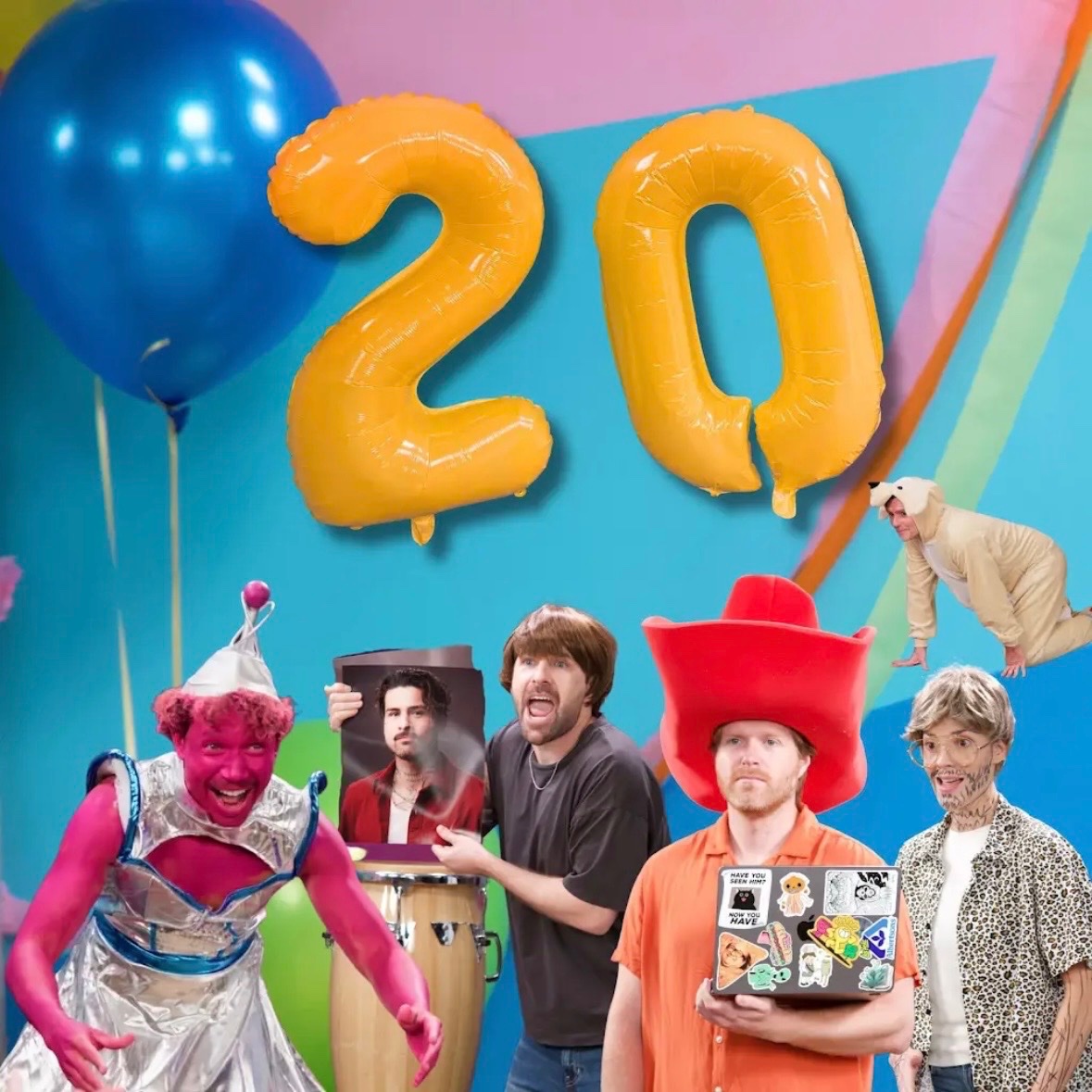 smoshbase_'s tweet photo. The Smosh Pit video for tomorrow is 'Try Not To Laugh'

"Tomorrow's TNTL is a special one! 🎈 Join us as
we celebrate 20 years of Smosh ft. many special guests and our crew 🥳🎉" https://t.co/3ig8rBVPay