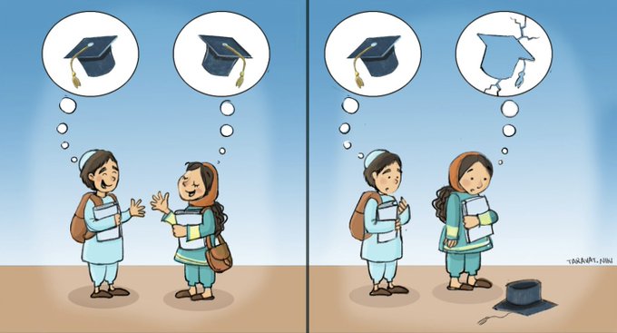 💔+Four Years💔

Please retweet #AfghanGirlsVoices to show your support for the courage &amp; determination of Afghan girls ...

... who are doing whatever they can to continue learning – despite being denied their human right to education.

#KeepHopeAlive @canadadev @spainmfa