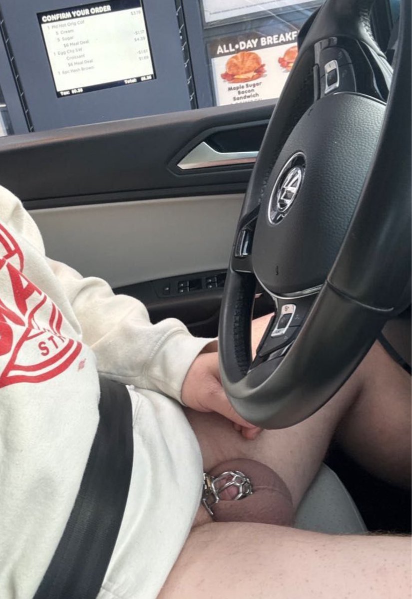 GoodBoy_DC's tweet photo. Exposing myself in the drive thru to entertain a Dom wasn’t enough. He wanted every sip to taste as pathetic as my nub.

@ChastitypigRTS @GayChastityRTs @CagedBoys @CagedLegion @MCCageRT1 @chaste_boys #TeamLocked #GayChastity https://t.co/1QqYHKEHx2