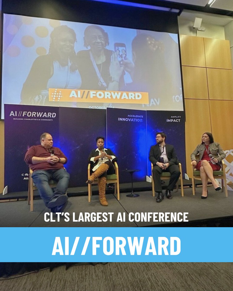 At AI//Forward, Charlotte’s largest AI conference, our Deputy Director Natali Betancur led a powerful conversation on the intersection of AI and digital opportunity — reminding us that technology opens the door, but people turn the key.