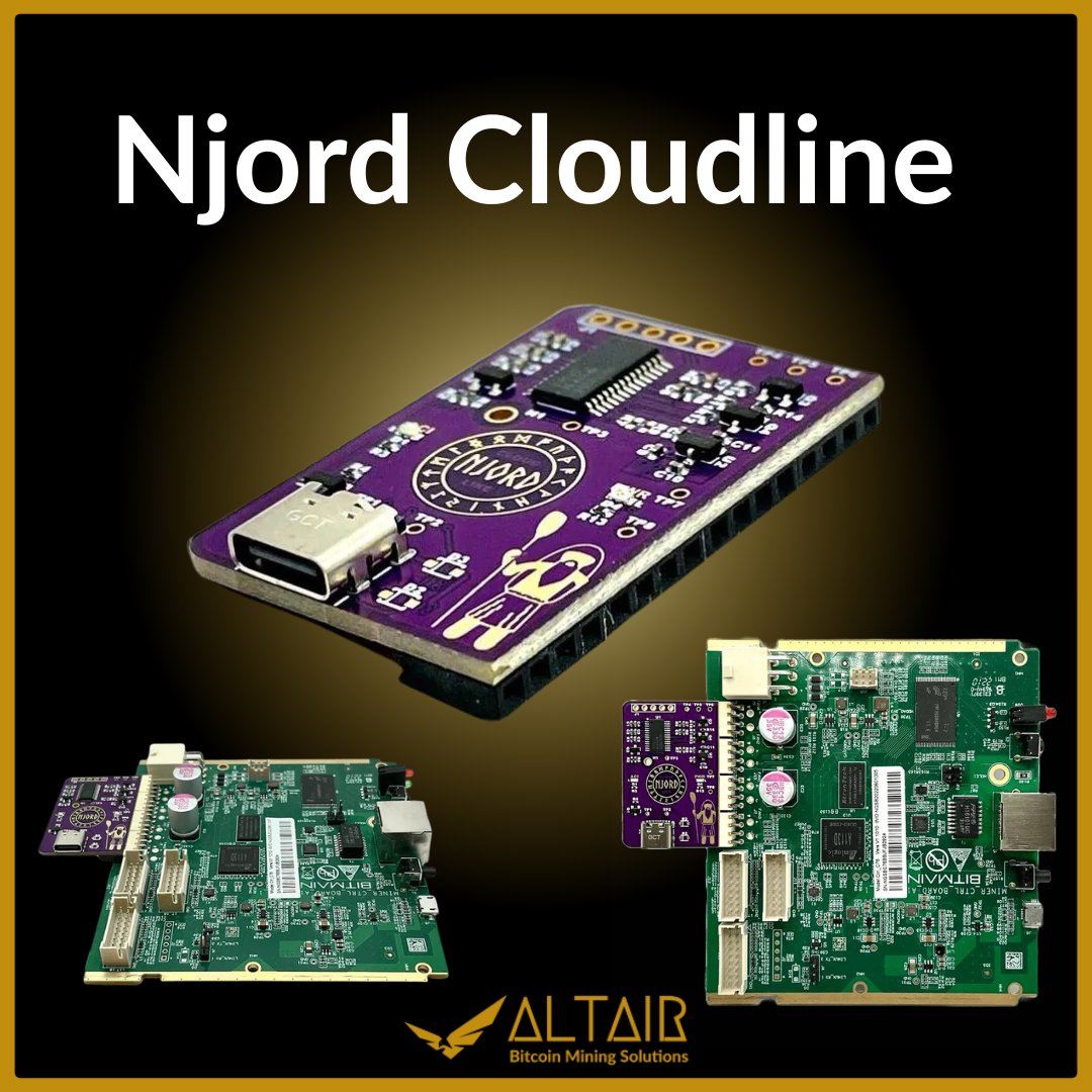 🎛️ Smart Cooling for Your Bitmain Miner
Take control of your airflow with the Njord Cloudline Board!

It automatically adjusts your AC Infinity Cloudline fan using built-in temperature algorithms. 🌡️⚙️

No more manual fan tuning.
✅ Quieter operation
✅ Lower power draw
✅
